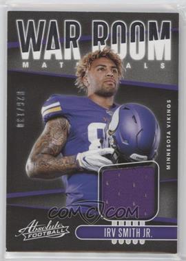 2019 Panini Absolute - War Room Materials #WAR-21 - Irv Smith Jr. /130