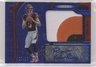 2019 Panini Certified - [Base] - Mirror Blue Etch #216 - Freshman Fabric Signatures - Ryan Finley /20