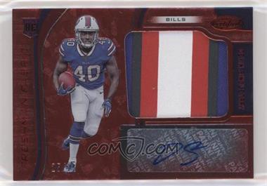 2019 Panini Certified - [Base] - Mirror Red Etch #229 - Freshman Fabric Signatures - Devin Singletary /25