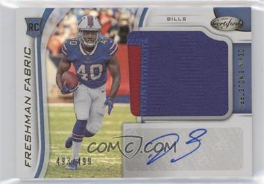 2019 Panini Certified - [Base] - Mirror #229 - Freshman Fabric Signatures - Devin Singletary /499