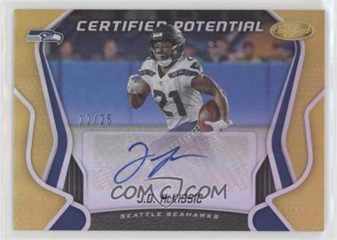 2019 Panini Certified - Certified Potential Signatures - Mirror Gold #PS-JM - J.D. McKissic /25