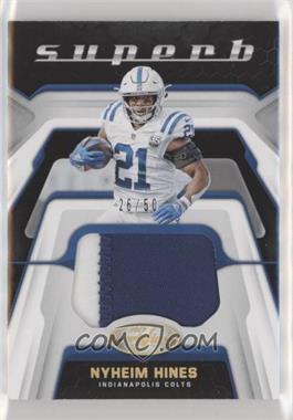 2019 Panini Certified - Superb Swatches - Prime #SU-NH - Nyheim Hines /50