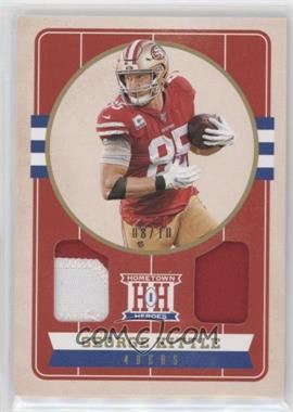 2019 Panini Chronicles - Hometown Heroes Dual Jersey - Gold #HH22 - George Kittle /10