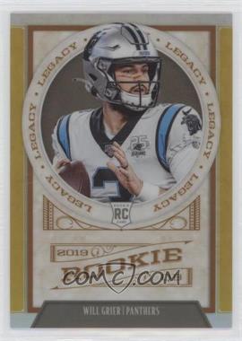 2019 Panini Chronicles - Legacy Update Rookies - Gold #225 - Will Grier /10