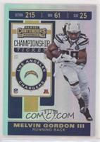 Season Ticket - Melvin Gordon III #/99