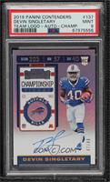 Rookie Ticket RPS - Devin Singletary [PSA 9 MINT] #/49