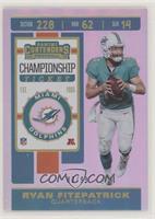 Season Ticket - Ryan Fitzpatrick #/99