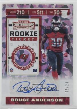 2019 Panini Contenders - [Base] - Cracked Ice #191 - Rookie Ticket - Bruce Anderson /23