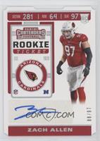 Rookie Ticket - Zach Allen #/97