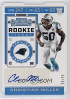 Rookie Ticket - Christian Miller #/50