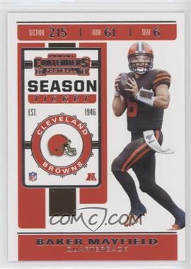 2019 Panini Contenders - [Base] #18 - Season Ticket - Baker Mayfield