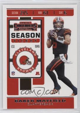 2019 Panini Contenders - [Base] #18 - Season Ticket - Baker Mayfield