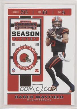 2019 Panini Contenders - [Base] #18 - Season Ticket - Baker Mayfield