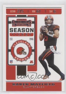 2019 Panini Contenders - [Base] #18 - Season Ticket - Baker Mayfield