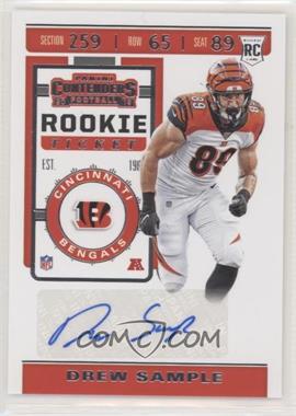 2019 Panini Contenders - [Base] #235.1 - Rookie Ticket - Drew Sample