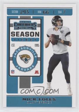 2019 Panini Contenders - [Base] #36 - Season Ticket - Nick Foles