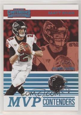 2019 Panini Contenders - MVP Contenders - Platinum #MVP-MR - Matt Ryan /25