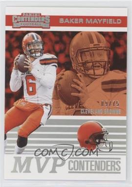 2019 Panini Contenders - MVP Contenders - Silver #MVP-BM - Baker Mayfield /75