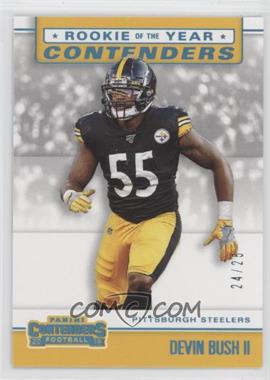 2019 Panini Contenders - Rookie of the Year Contenders - Platinum #RYA-DB - Devin Bush II /25