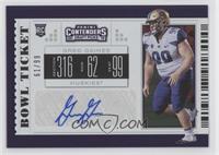 College Ticket - Greg Gaines #/99