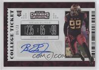 College Ticket - Brian Burns #/23