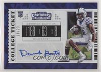 College Ticket - Derrick Baity Jr. #/23