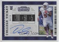 College Ticket - Devin Singletary (White Shoes) #/15