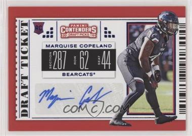 2019 Panini Contenders Draft Picks - [Base] - Draft Ticket Blue Foil #250 - College Ticket - Marquise Copeland
