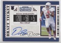 College Ticket - Devin Singletary (White Shoes)