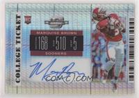 College Ticket - Marquise Brown #/20