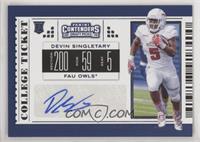 College Ticket - Devin Singletary (White Shoes)