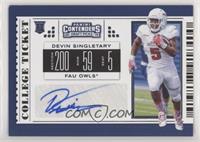 College Ticket - Devin Singletary (White Shoes)