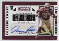 College Ticket - Jacques Patrick [EX to NM]