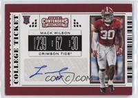 College Ticket - Mack Wilson [EX to NM]