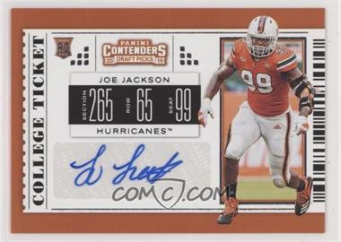 2019 Panini Contenders Draft Picks - [Base] #238 - College Ticket - Joe Jackson