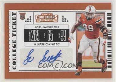 2019 Panini Contenders Draft Picks - [Base] #238 - College Ticket - Joe Jackson