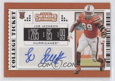 2019 Panini Contenders Draft Picks - [Base] #238 - College Ticket - Joe Jackson