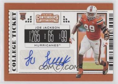 2019 Panini Contenders Draft Picks - [Base] #238 - College Ticket - Joe Jackson