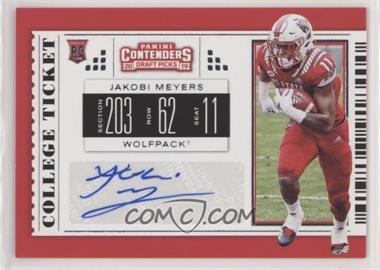 2019 Panini Contenders Draft Picks - [Base] #302 - College Ticket - Jakobi Meyers