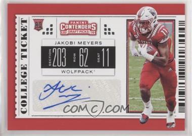 2019 Panini Contenders Draft Picks - [Base] #302 - College Ticket - Jakobi Meyers