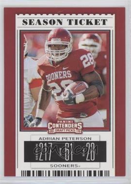 2019 Panini Contenders Draft Picks - [Base] #4 - Season Ticket - Adrian Peterson