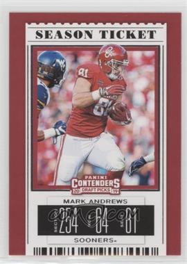 2019 Panini Contenders Draft Picks - [Base] #66 - Season Ticket - Mark Andrews