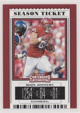 2019 Panini Contenders Draft Picks - [Base] #66 - Season Ticket - Mark Andrews