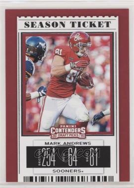 2019 Panini Contenders Draft Picks - [Base] #66 - Season Ticket - Mark Andrews