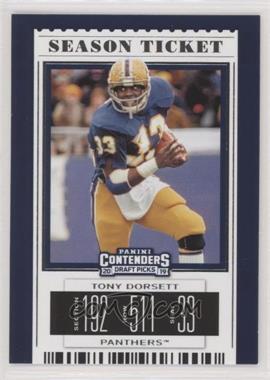 2019 Panini Contenders Draft Picks - [Base] #97 - Season Ticket - Tony Dorsett