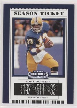 2019 Panini Contenders Draft Picks - [Base] #97 - Season Ticket - Tony Dorsett