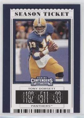 2019 Panini Contenders Draft Picks - [Base] #97 - Season Ticket - Tony Dorsett