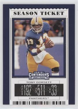 2019 Panini Contenders Draft Picks - [Base] #97 - Season Ticket - Tony Dorsett