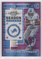 Season Ticket - Kerryon Johnson #/21