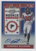 Rookie Ticket - Qadree Ollison #/75